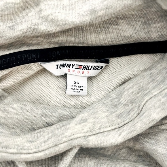 Tommy Hilfiger Sport XS Jogger Set Top Cowl Neck Sweatshirt Pant Tapered Leg EUC - Picture 5 of 14